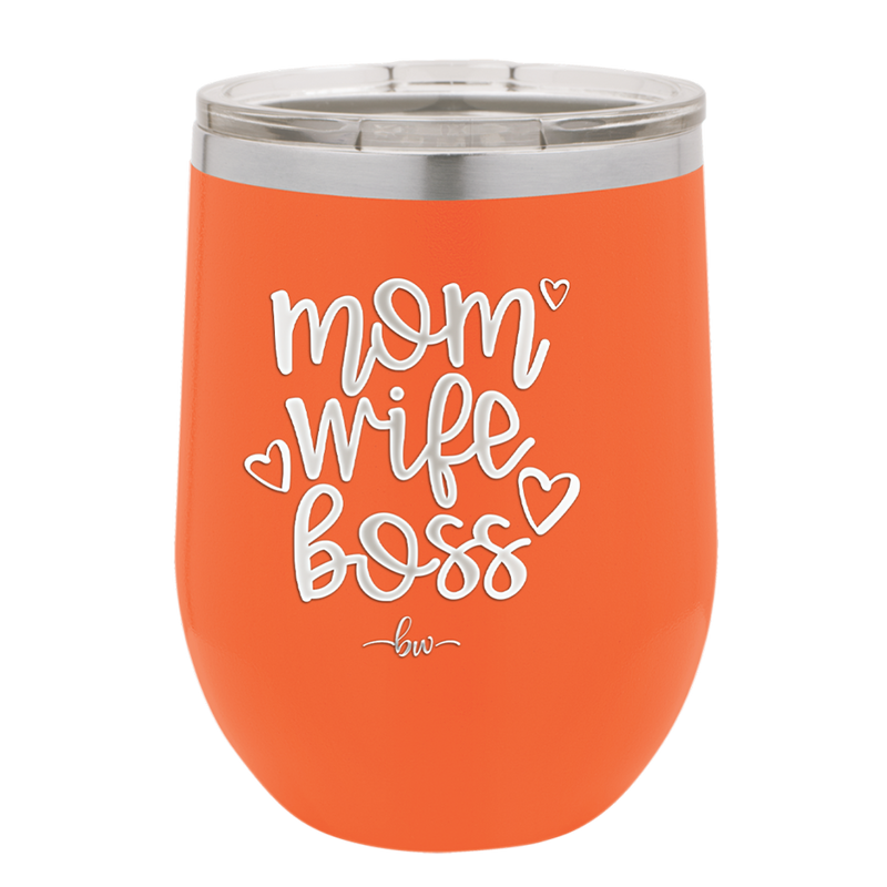 Mom Wife Boss - Laser Engraved Stainless Steel Drinkware - 1967 -