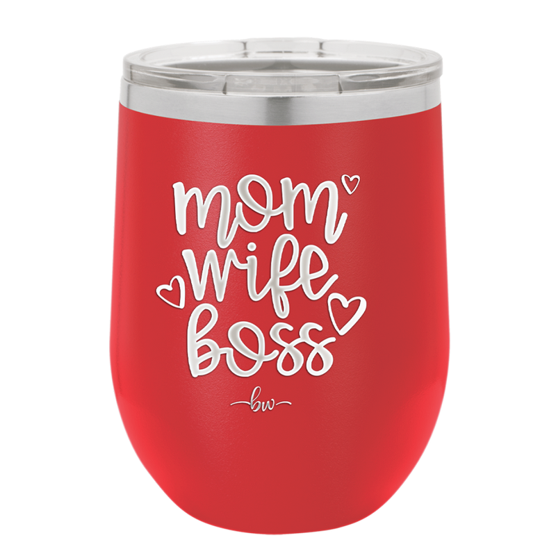 Mom Wife Boss - Laser Engraved Stainless Steel Drinkware - 1967 -