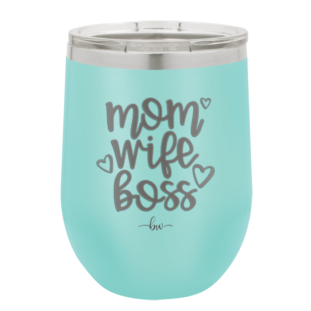 Mom Wife Boss - Laser Engraved Stainless Steel Drinkware - 1967 -