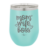 Mom Wife Boss - Laser Engraved Stainless Steel Drinkware - 1967 -