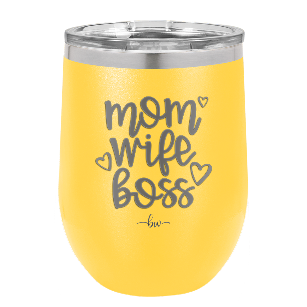Mom Wife Boss - Laser Engraved Stainless Steel Drinkware - 1967 -