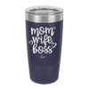 Mom Wife Boss - Laser Engraved Stainless Steel Drinkware - 1967 -
