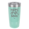 Mom Wife Boss - Laser Engraved Stainless Steel Drinkware - 1967 -