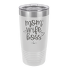 Mom Wife Boss - Laser Engraved Stainless Steel Drinkware - 1967 -