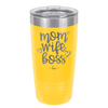 Mom Wife Boss - Laser Engraved Stainless Steel Drinkware - 1967 -