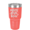 Mom Wife Boss - Laser Engraved Stainless Steel Drinkware - 1967 -