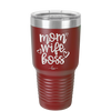 Mom Wife Boss - Laser Engraved Stainless Steel Drinkware - 1967 -