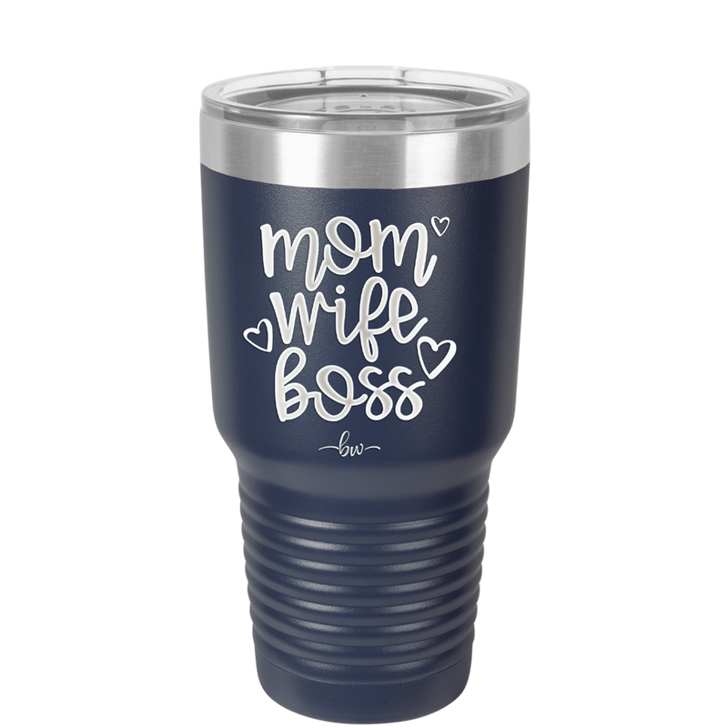 Mom Wife Boss - Laser Engraved Stainless Steel Drinkware - 1967 -