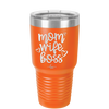 Mom Wife Boss - Laser Engraved Stainless Steel Drinkware - 1967 -