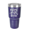 Mom Wife Boss - Laser Engraved Stainless Steel Drinkware - 1967 -