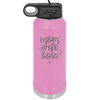 Mom Wife Boss - Laser Engraved Stainless Steel Drinkware - 1967 -