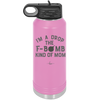 I'm a Drop the F-Bomb Kind of Mom - Laser Engraved Stainless Steel Drinkware - 1968 -