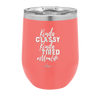 Kinda Classy Kinda Tired Momlife - Laser Engraved Stainless Steel Drinkware - 1969 -