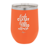 Kinda Classy Kinda Tired Momlife - Laser Engraved Stainless Steel Drinkware - 1969 -