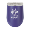 Kinda Classy Kinda Tired Momlife - Laser Engraved Stainless Steel Drinkware - 1969 -