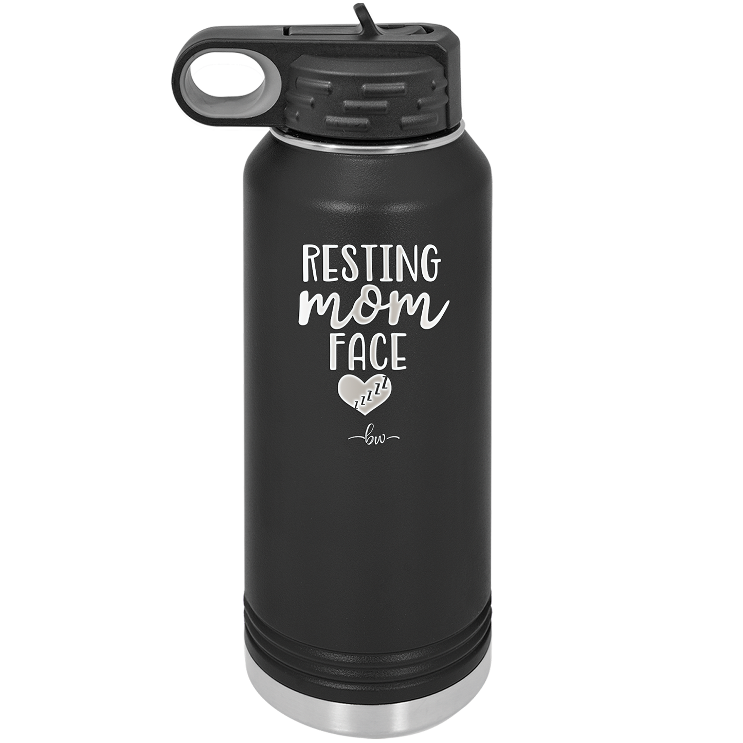 Resting Mom Face - Laser Engraved Stainless Steel Drinkware - 1976 -