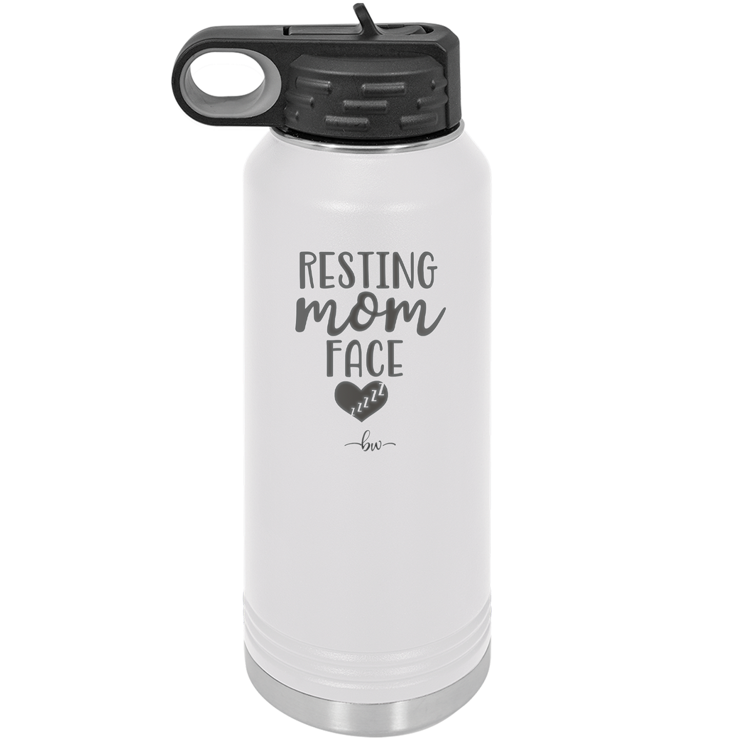 Resting Mom Face - Laser Engraved Stainless Steel Drinkware - 1976 -