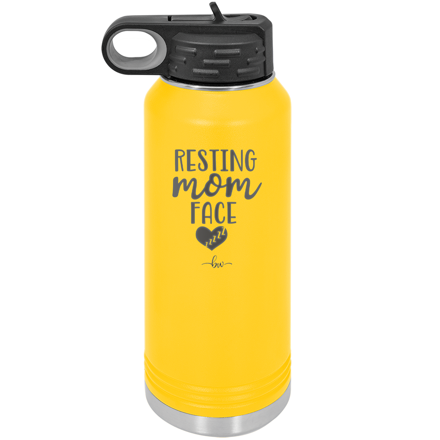 Resting Mom Face - Laser Engraved Stainless Steel Drinkware - 1976 -