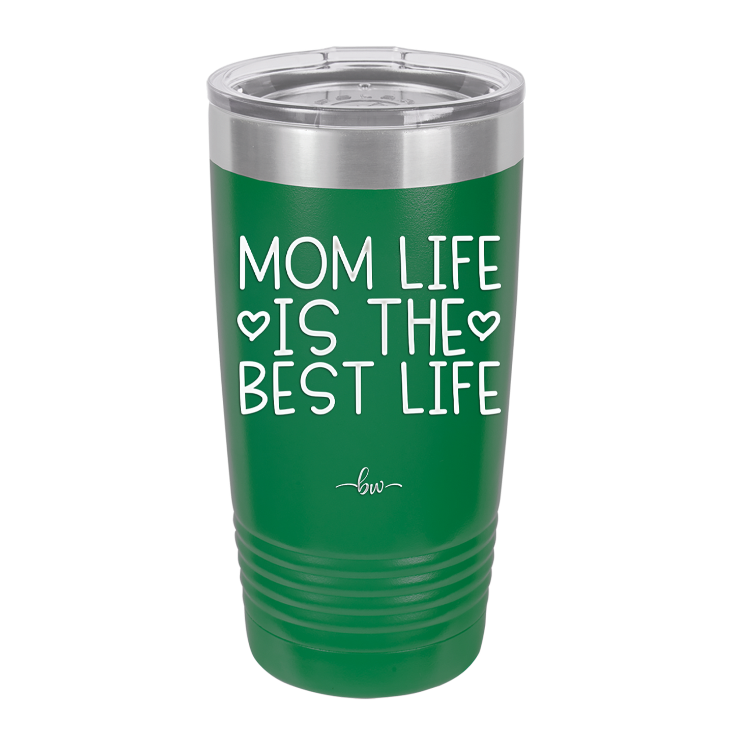 Mom Life is the Best Life - Laser Engraved Stainless Steel Drinkware - 1977 -