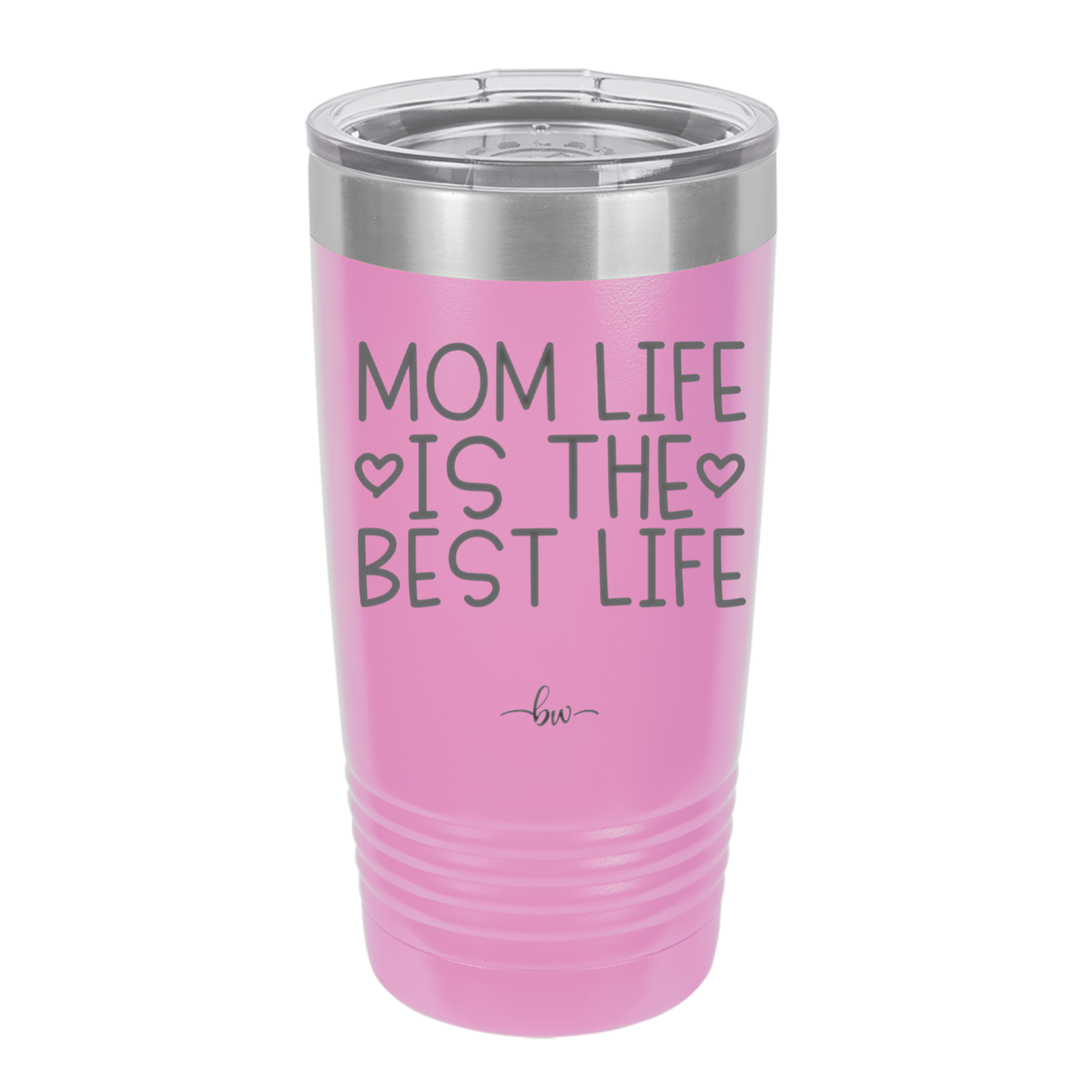 Mom Life is the Best Life - Laser Engraved Stainless Steel Drinkware - 1977 -