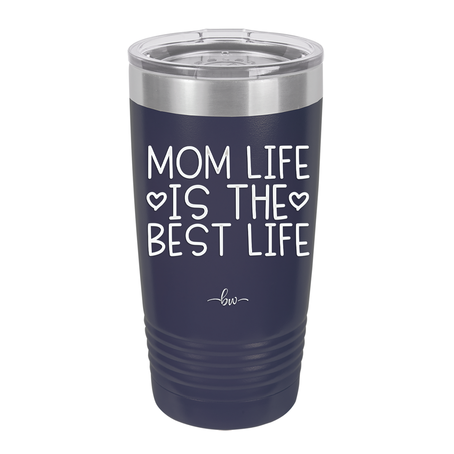 Mom Life is the Best Life - Laser Engraved Stainless Steel Drinkware - 1977 -