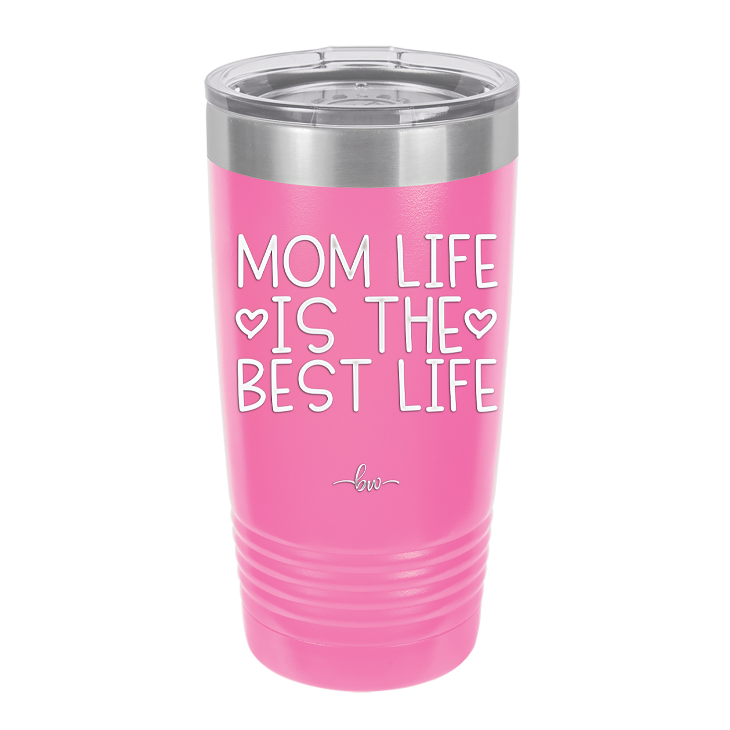 Mom Life is the Best Life - Laser Engraved Stainless Steel Drinkware - 1977 -