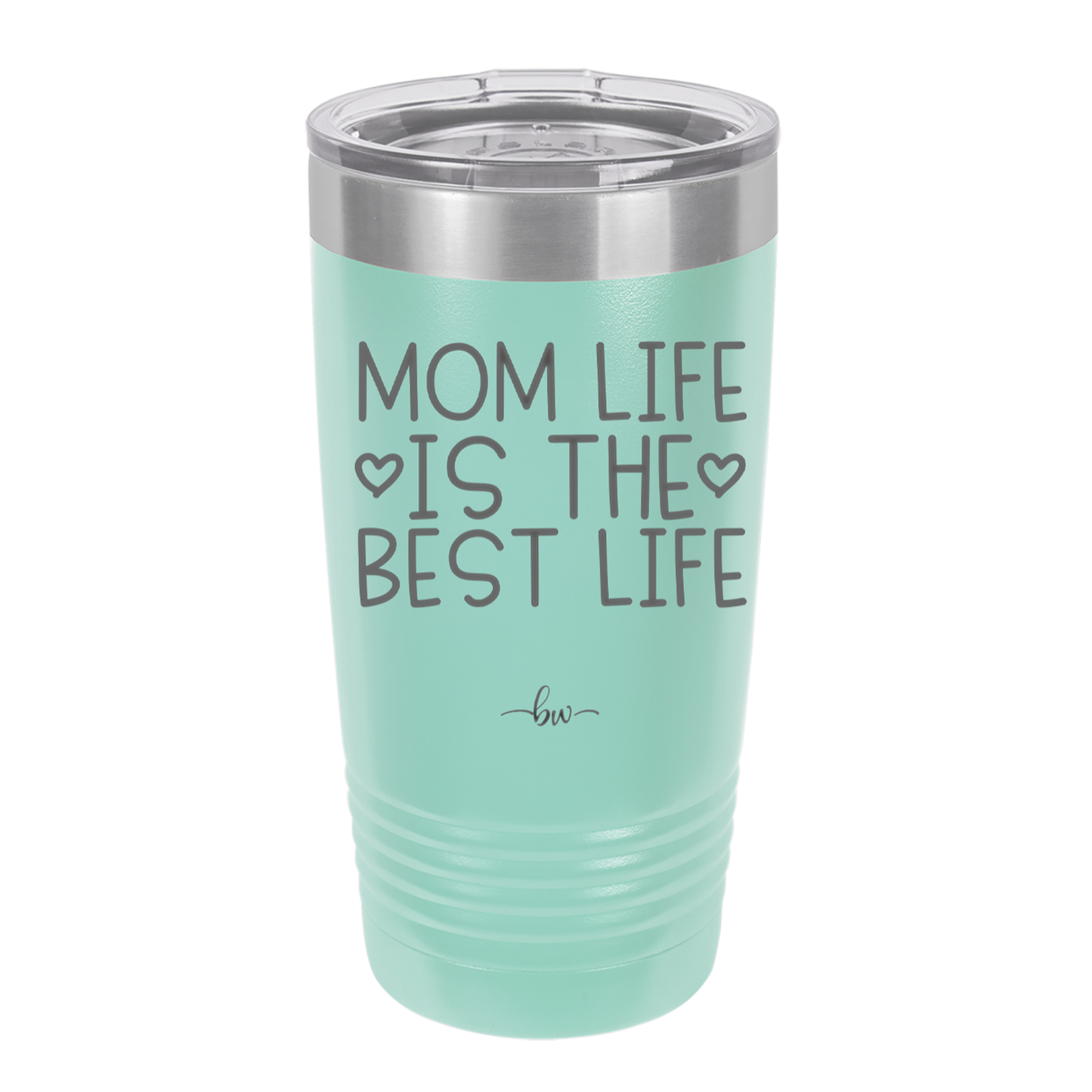 Mom Life is the Best Life - Laser Engraved Stainless Steel Drinkware - 1977 -