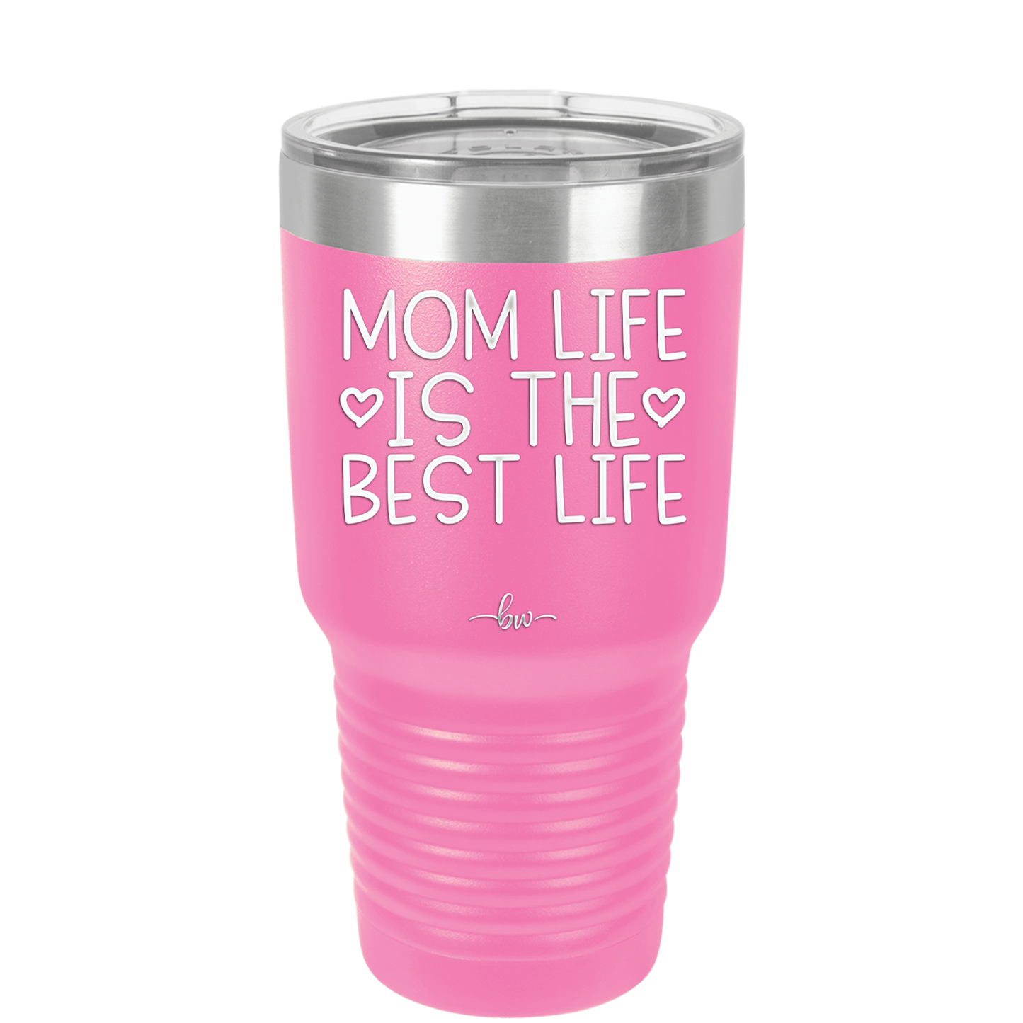 Mom Life is the Best Life - Laser Engraved Stainless Steel Drinkware - 1977 -