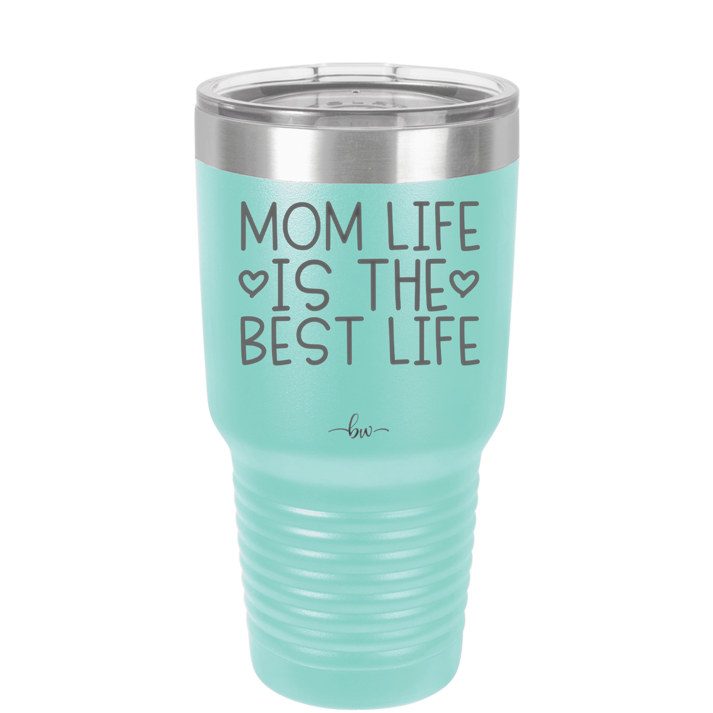 Mom Life is the Best Life - Laser Engraved Stainless Steel Drinkware - 1977 -