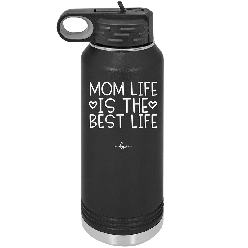 Mom Life is the Best Life - Laser Engraved Stainless Steel Drinkware - 1977 -