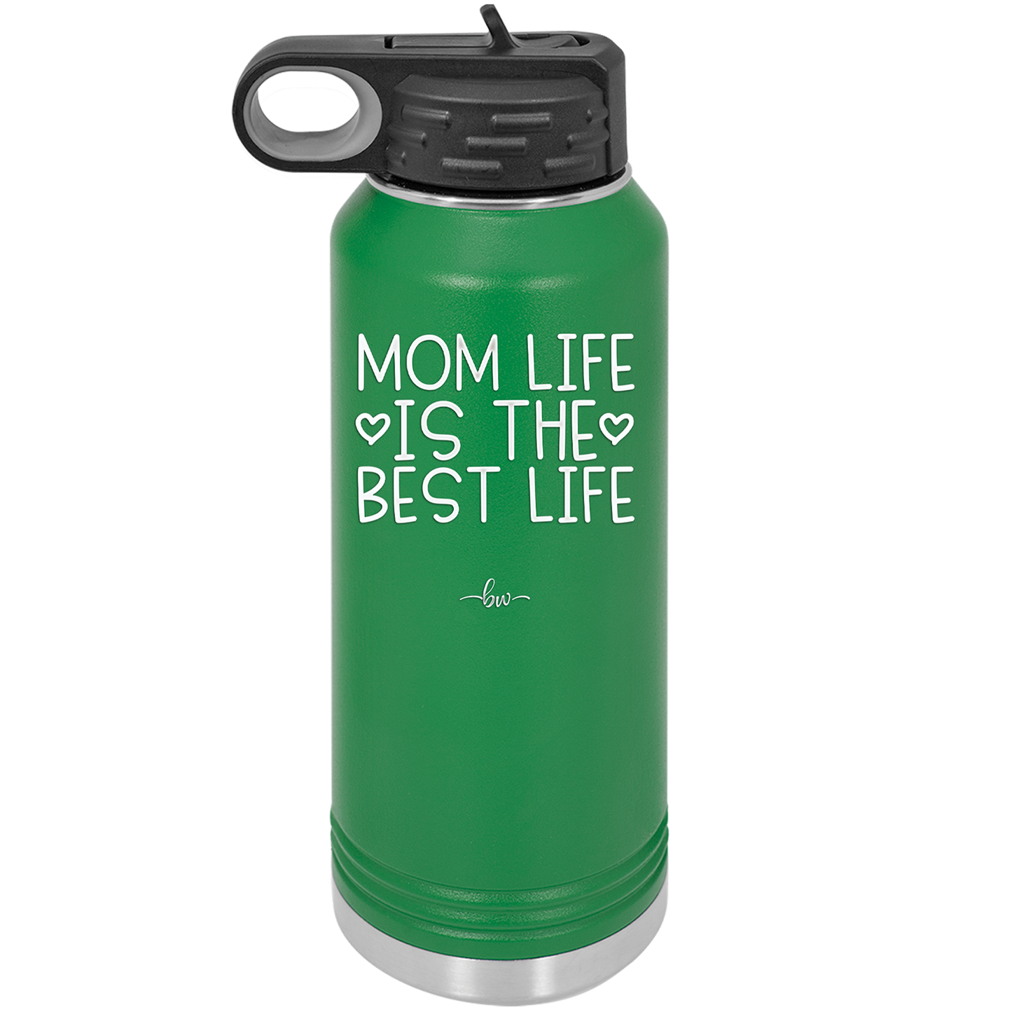 Mom Life is the Best Life - Laser Engraved Stainless Steel Drinkware - 1977 -