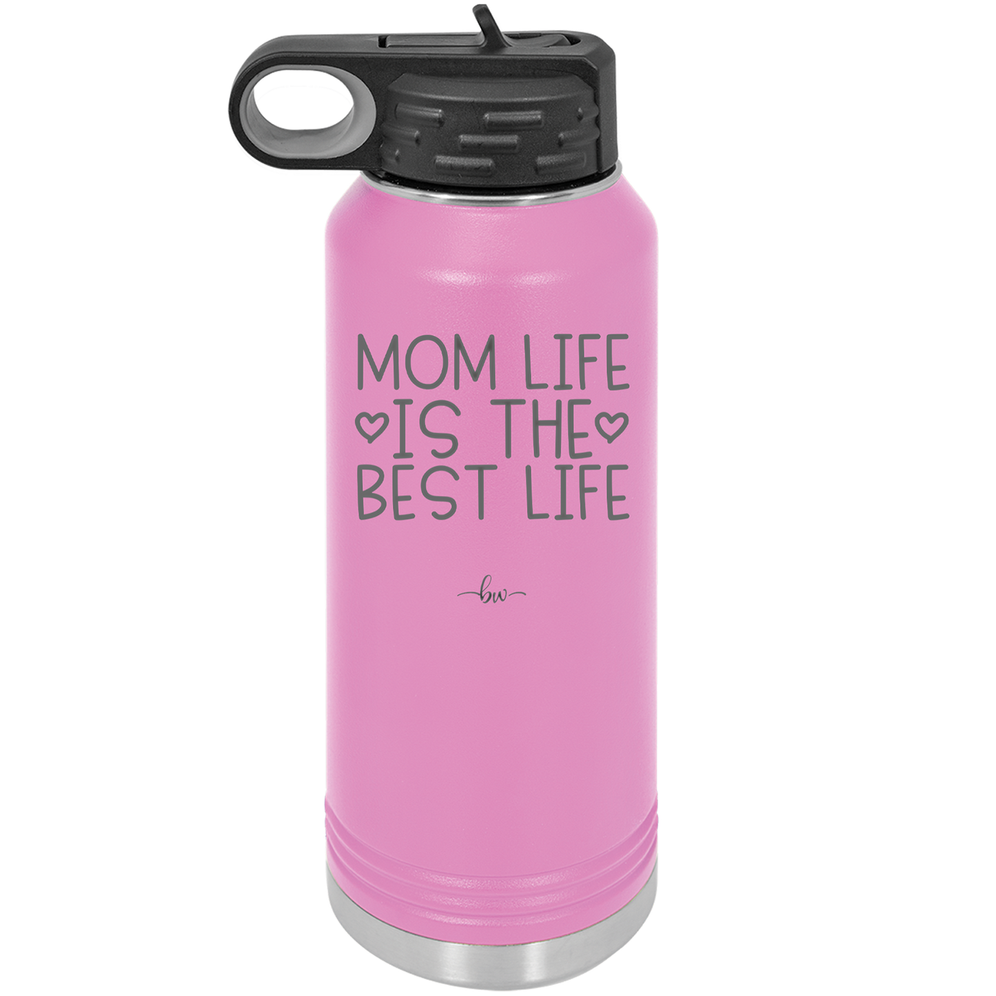 Mom Life is the Best Life - Laser Engraved Stainless Steel Drinkware - 1977 -
