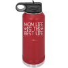Mom Life is the Best Life - Laser Engraved Stainless Steel Drinkware - 1977 -