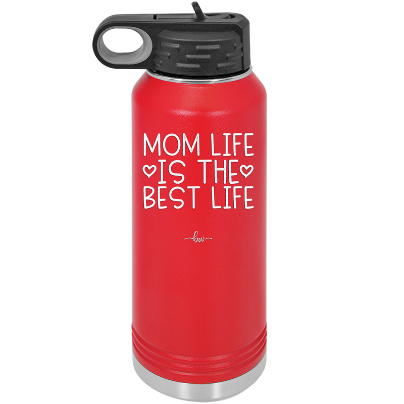 Mom Life is the Best Life - Laser Engraved Stainless Steel Drinkware - 1977 -