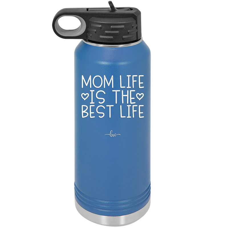 Mom Life is the Best Life - Laser Engraved Stainless Steel Drinkware - 1977 -