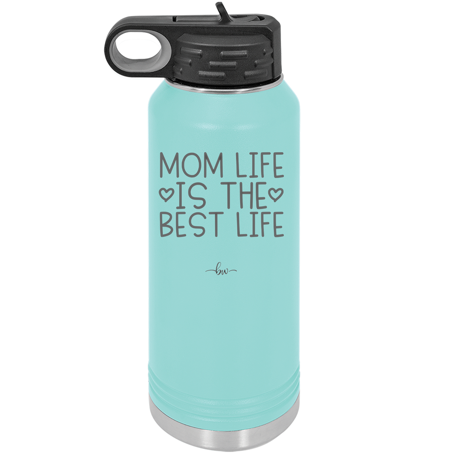 Mom Life is the Best Life - Laser Engraved Stainless Steel Drinkware - 1977 -
