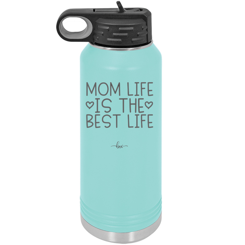 Mom Life is the Best Life - Laser Engraved Stainless Steel Drinkware - 1977 -