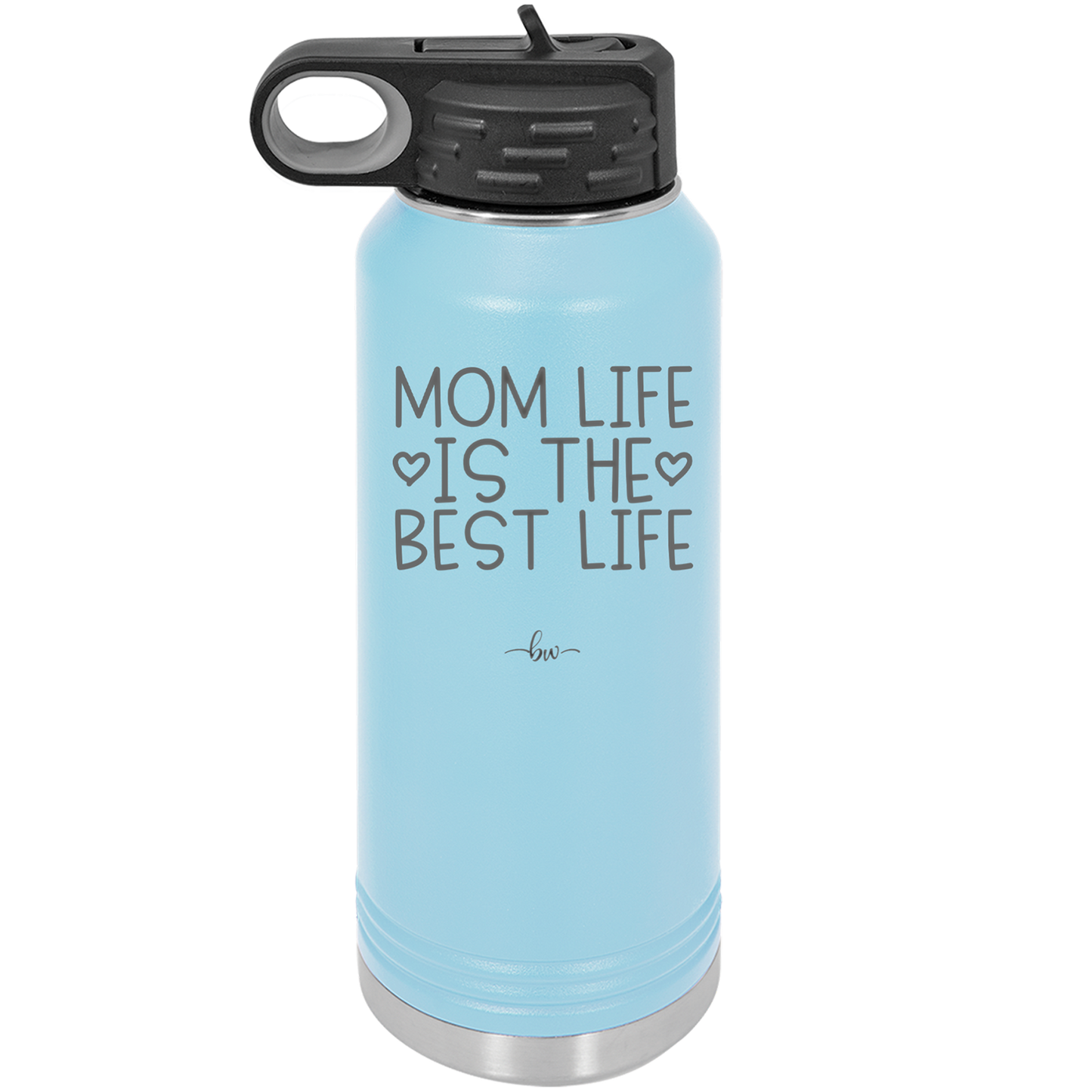 Mom Life is the Best Life - Laser Engraved Stainless Steel Drinkware - 1977 -