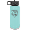 Mom Life Wife Life Blessed Life - Laser Engraved Stainless Steel Drinkware - 1978 -