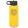Mom Life Wife Life Blessed Life - Laser Engraved Stainless Steel Drinkware - 1978 -