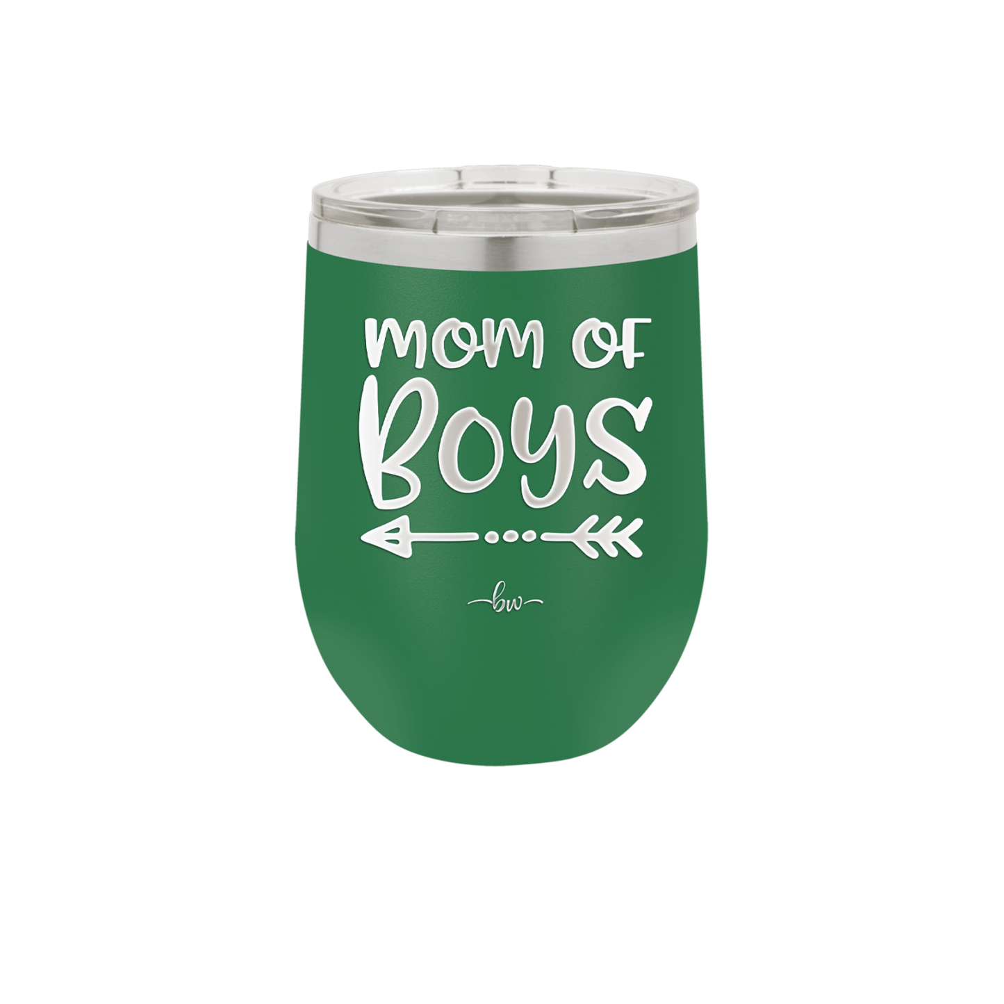 Mom of Boys - Laser Engraved Stainless Steel Drinkware - 1982 -