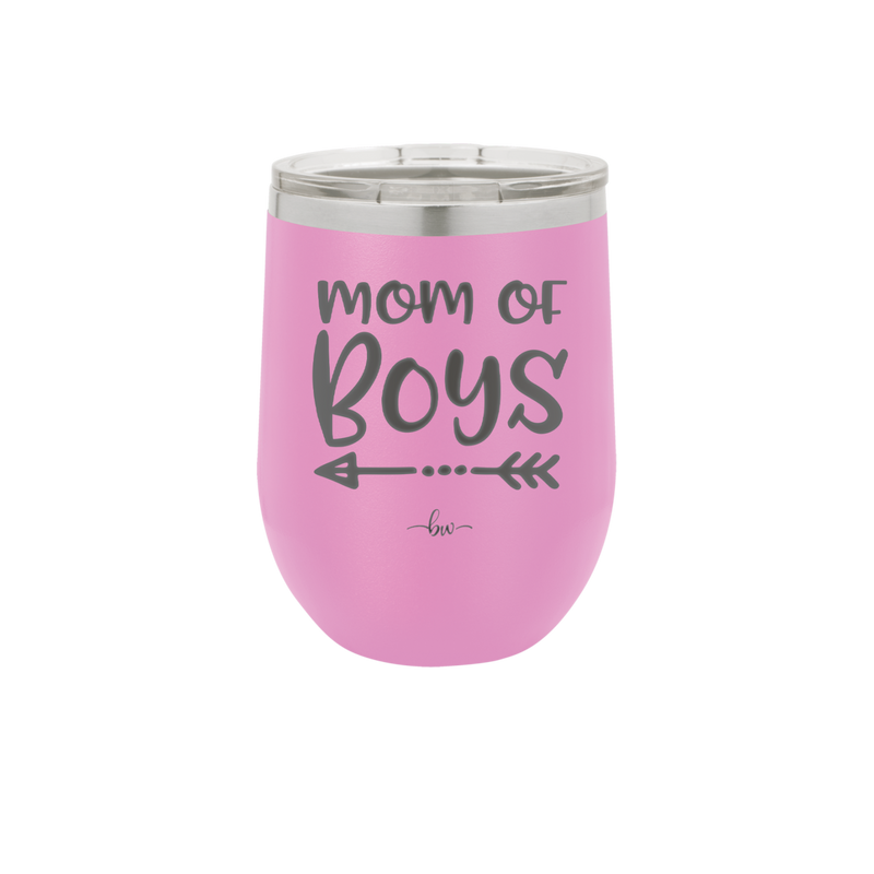 Mom of Boys - Laser Engraved Stainless Steel Drinkware - 1982 -