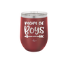 Mom of Boys - Laser Engraved Stainless Steel Drinkware - 1982 -