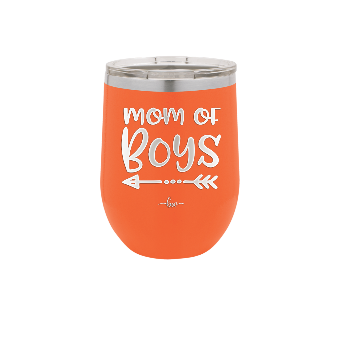 Mom of Boys - Laser Engraved Stainless Steel Drinkware - 1982 -