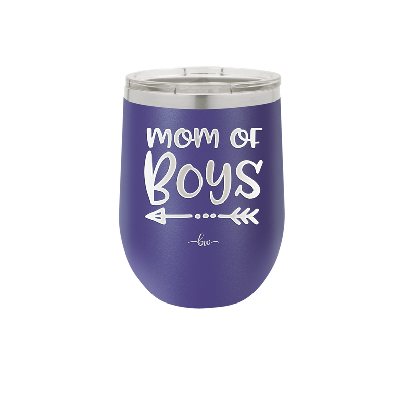 Mom of Boys - Laser Engraved Stainless Steel Drinkware - 1982 -