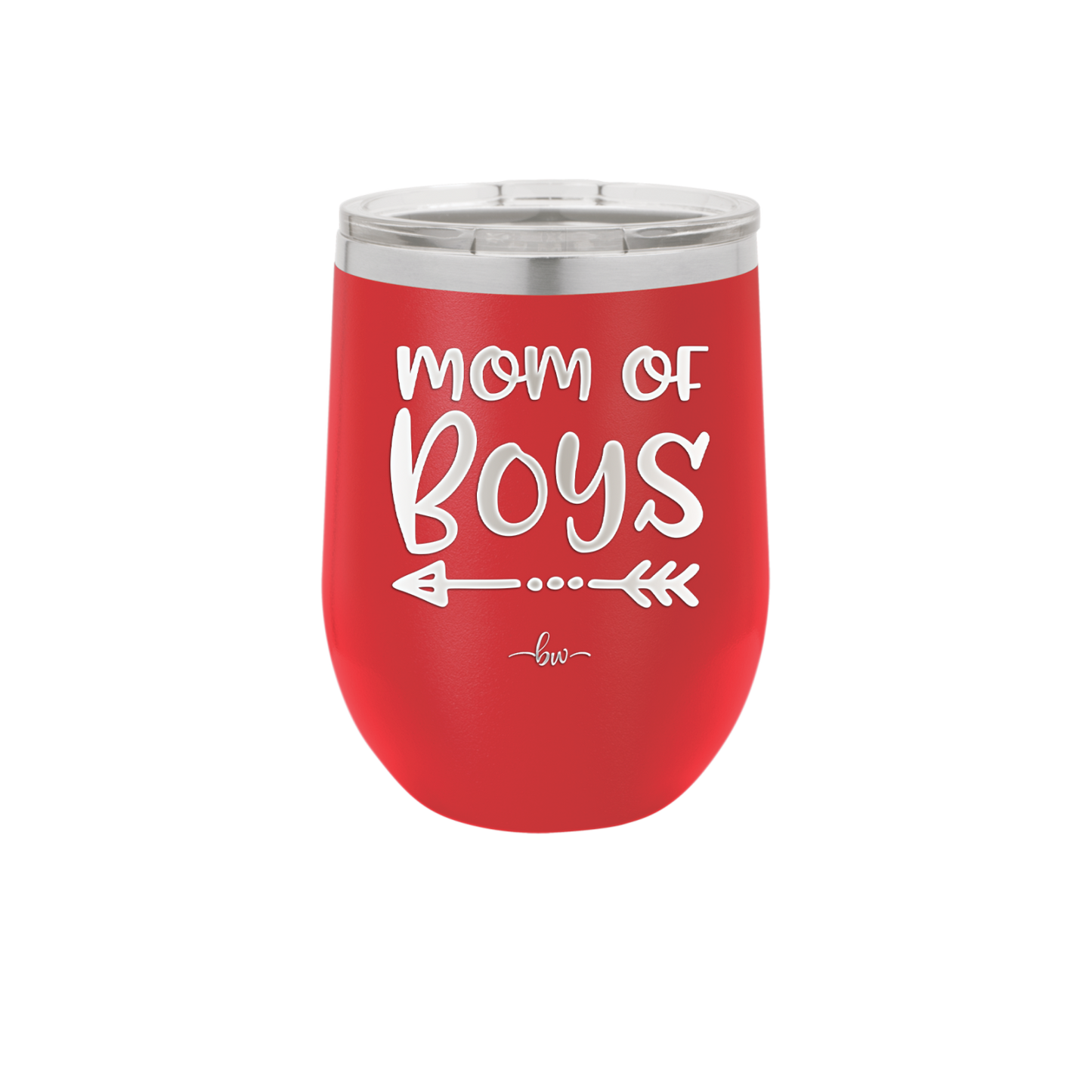 Mom of Boys - Laser Engraved Stainless Steel Drinkware - 1982 -