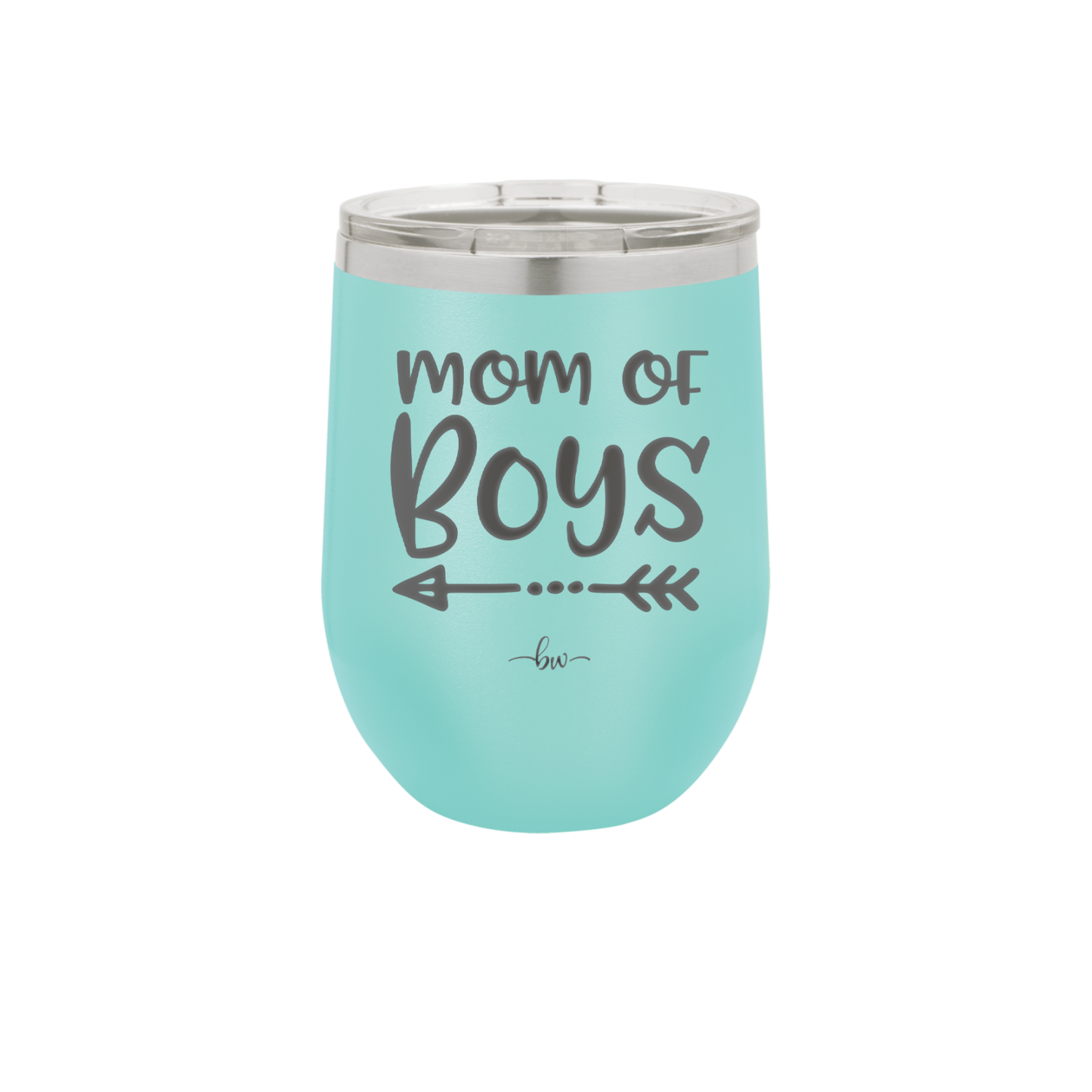 Mom of Boys - Laser Engraved Stainless Steel Drinkware - 1982 -