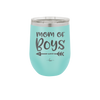 Mom of Boys - Laser Engraved Stainless Steel Drinkware - 1982 -