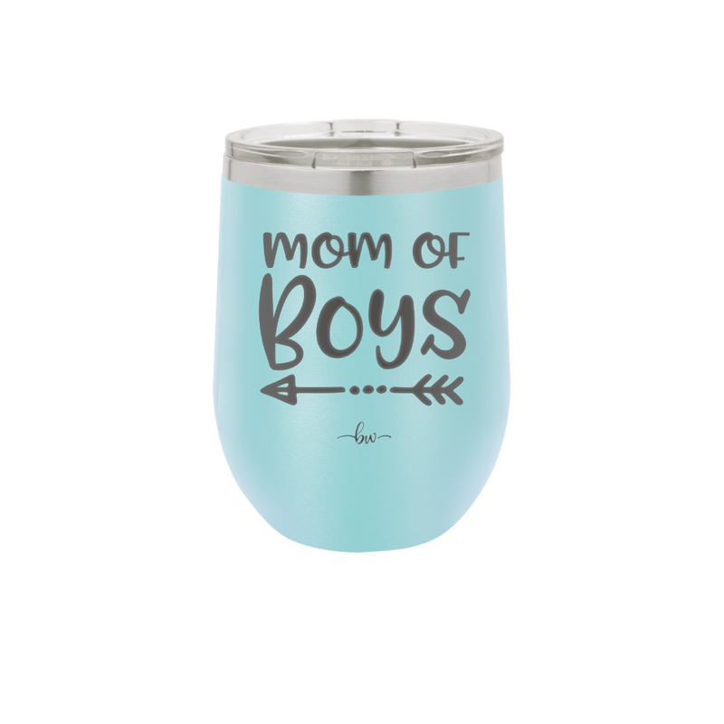 Mom of Boys - Laser Engraved Stainless Steel Drinkware - 1982 -