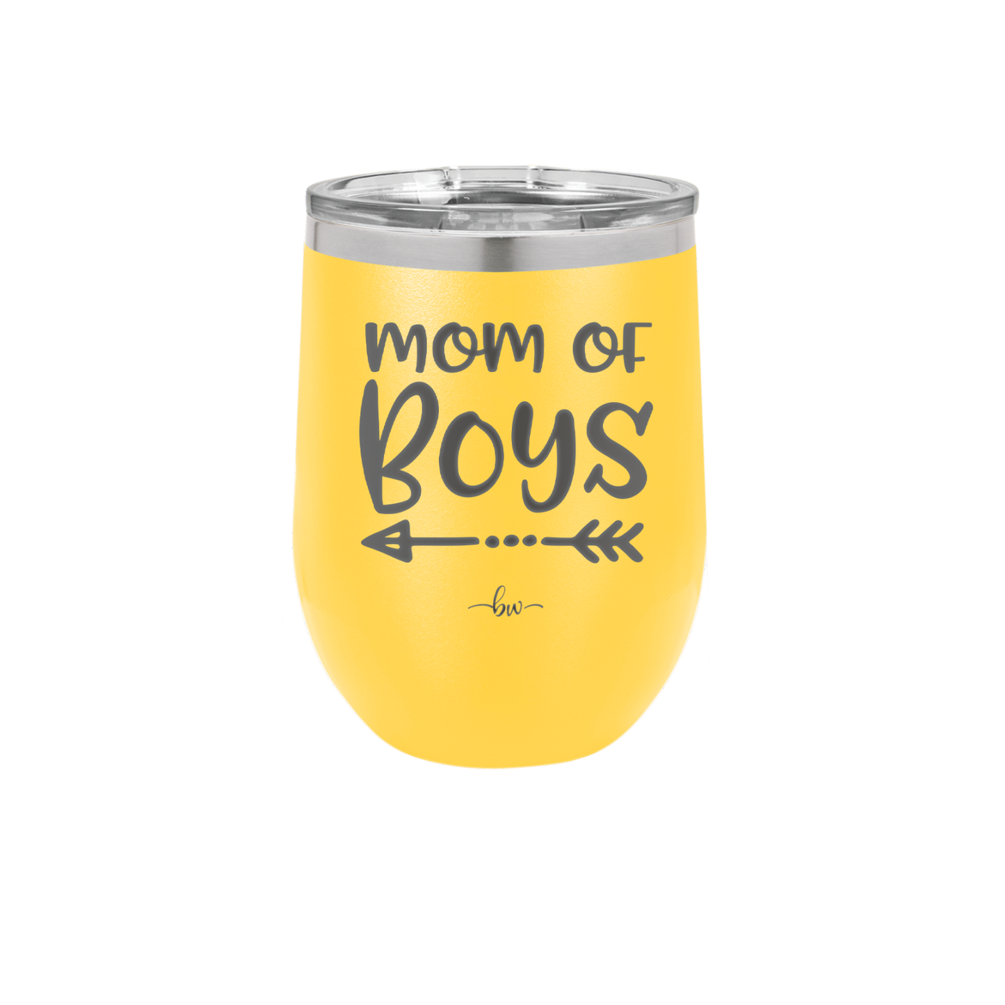 Mom of Boys - Laser Engraved Stainless Steel Drinkware - 1982 -